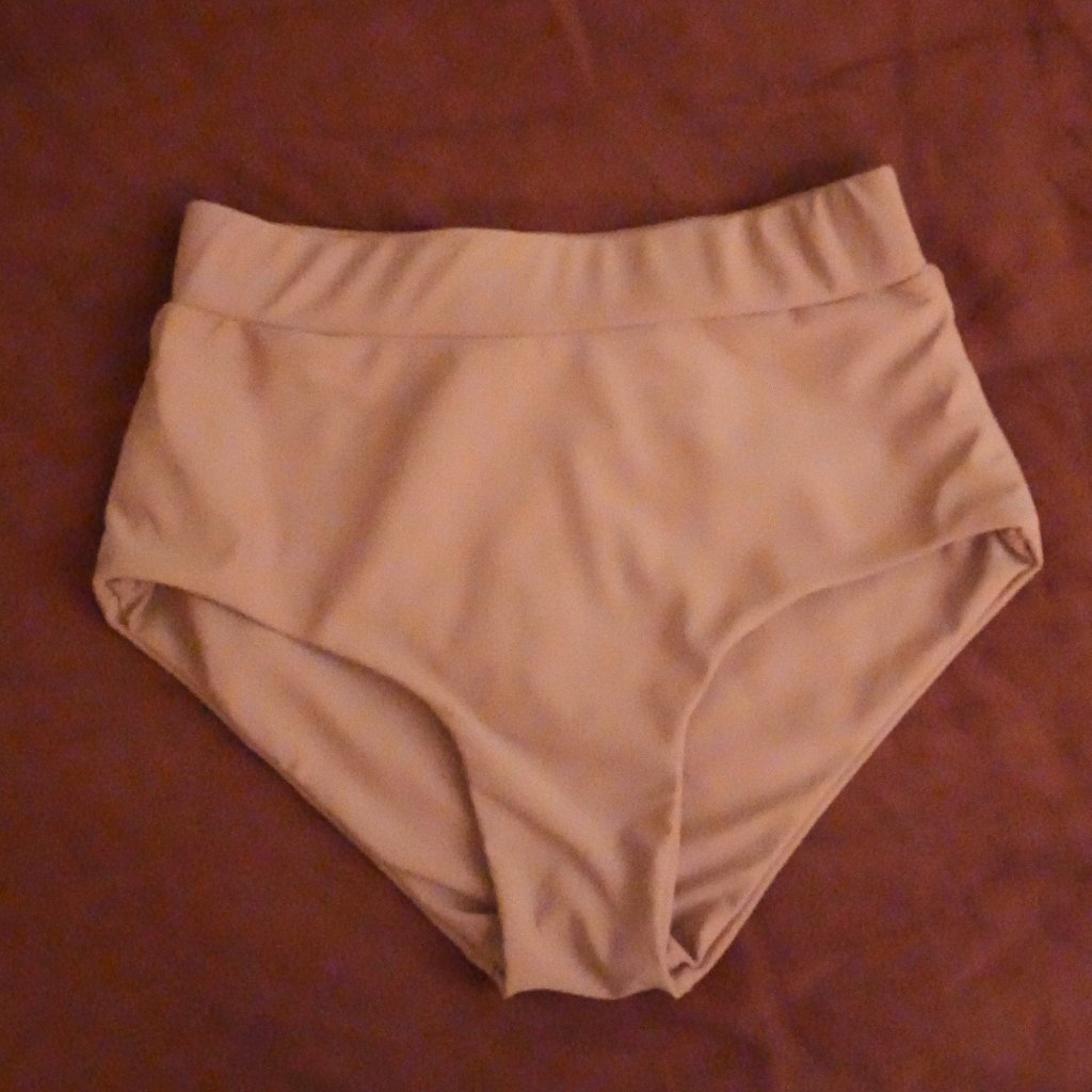 Dusty Pink High-Waisted Bikini Bottom Geode Swimwear — image 5 of 8